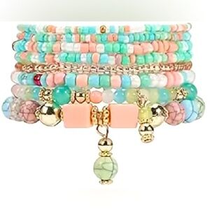 Elegant Beaded Bracelet Set